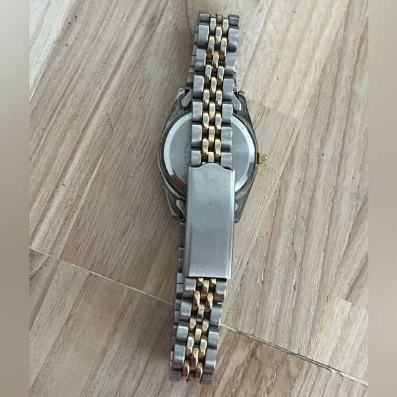 Rumours Ladies Watch Two Tone Bracelet Gold Tone Dial Gold Hands Markers - Picture 11 of 14